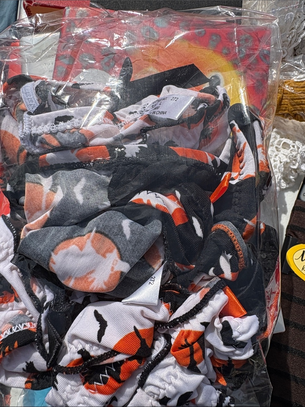 ACME Black White and Orange Printed Boxer Briefs Pack